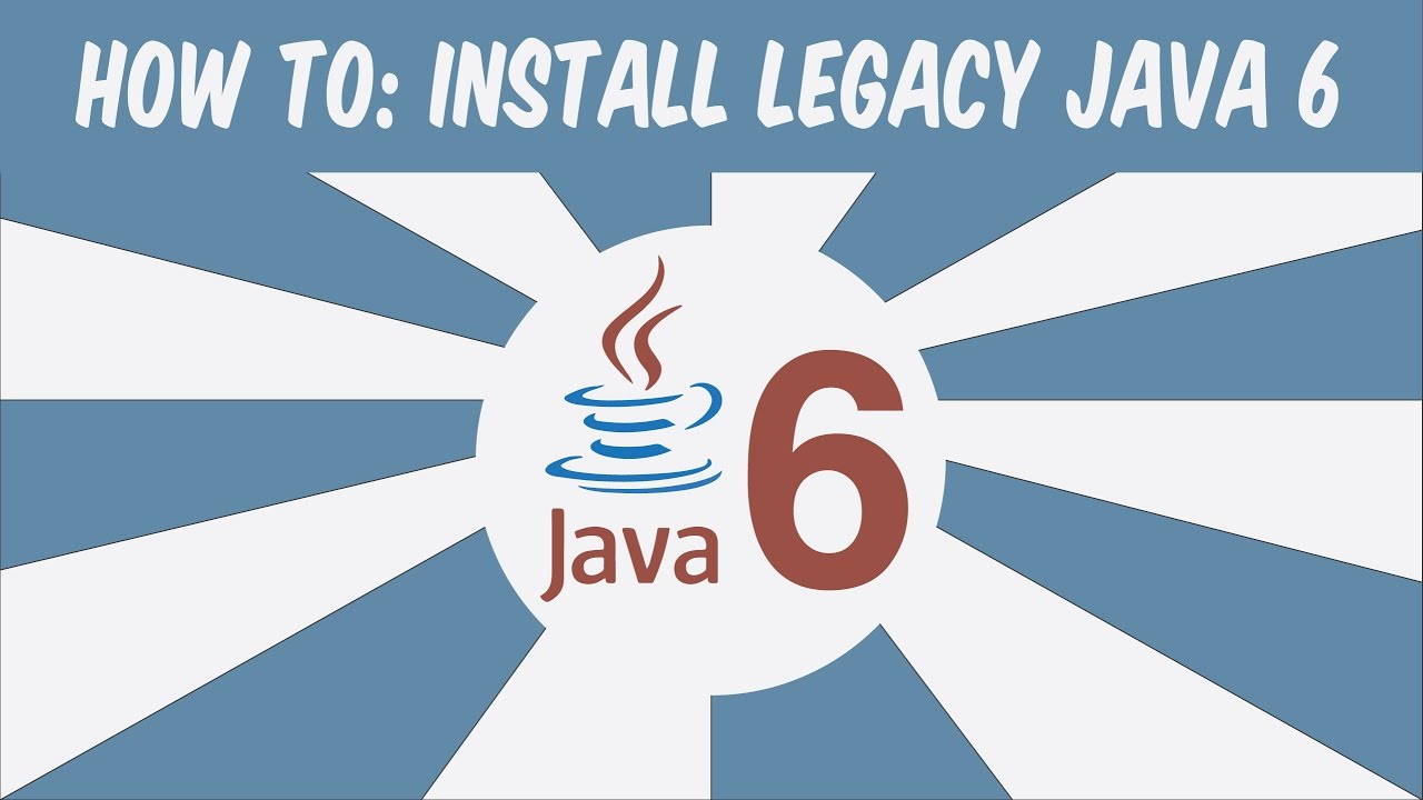 how to install legacy java se 6 runtime for mac catalina